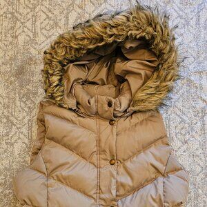 GAP Women's puffer vest with hood M good used condition